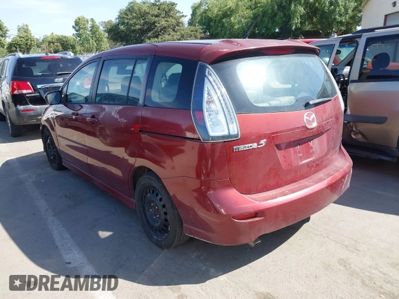 2008 Mazda 5 Grand Touring z VIN JM1CR29L680316865, wystawiony jako IAAI lot #42368393 z przebiegiem 158 732 mil mil oraz . Historia ofert i sprzedaży dostępna na DreamBid. Obrazek 3.