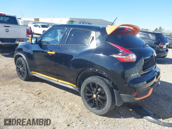 2015 Nissan Juke S with VIN JN8AF5MR0FT507629, listed as a IAAI auction lot 41803866 with 80,207 mi miles. Bid and sale history available at carsss.com. Image 3.