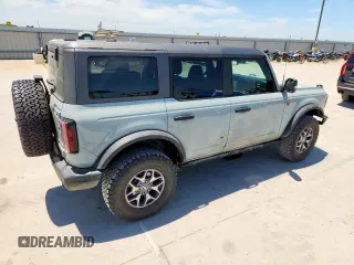 2024 Ford Bronco Badlands with VIN 1FMEE9BP5RLA42032, listed as a Copart auction lot 66133425 with 4,143 mi miles and Salvage title. Bid and sale history available at DreamBid. Image 3.