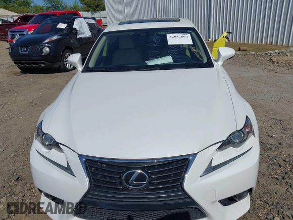 2015 Lexus IS 250 with VIN JTHBF1D20F5048505, listed as a IAAI auction lot 42052694 with 84,280 mi miles and . Bid and sale history available at carsss.com. Image 12.