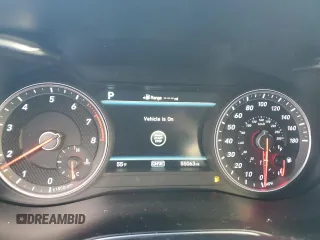 2019 Genesis G70 Advanced with VIN KMTG44LA0KU014928, listed as a Copart auction lot 79976264 with 55,063 mi miles and Salvage Title. Bid and sale history available at DreamBid. Image 9.