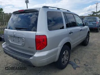 2005 Honda Pilot EX-L with VIN 5FNYF18625B062816, listed as a IAAI auction lot 42221428 with 258,651 mi miles and . Bid and sale history available at DreamBid. Image 4.