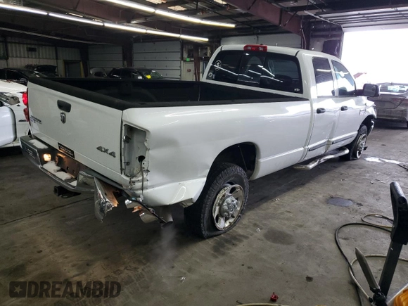 2007 Dodge Ram 2500 SLT with VIN 3D7KS28A67G834491, listed as a Copart auction lot 45046815 with 98,820 mi miles and Salvage Title. Bid and sale history available at carsss.com. Image 3.