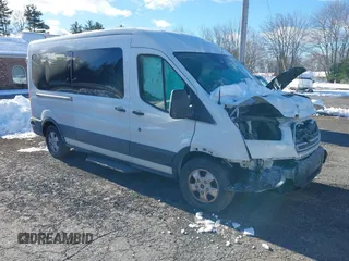 2019 Ford Transit Passenger XL with VIN 1FBZX2CM4KKA83053, listed as a IAAI auction lot 41036935 with 42,195 mi miles. Bid and sale history available at carsss.com. Image 1.