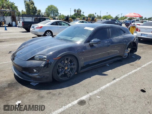 2024 Porsche Taycan 4 with VIN WP0BA2Y16RSA60206, listed as a Copart auction lot 62514854 with 753 mi miles and Salvage title. Bid and sale history available at DreamBid. Image 1.