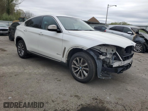 2016 BMW X6 xDrive35i with VIN 5UXKU2C59G0N79613, listed as a Copart auction lot 53323035 with 173,213 mi miles and Salvage Title. Bid and sale history available at carsss.com. Image 4.
