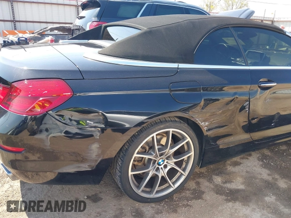 2012 BMW 6 Series 650i with VIN WBALZ3C53CC397604, listed as a IAAI auction lot 41881996 with 96,175 mi miles and . Bid and sale history available at carsss.com. Image 6.