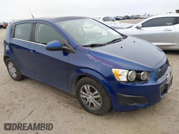 2014 Chevrolet Sonic LT with VIN 1G1JC6SB6E4134503, listed as a IAAI auction lot 41364166 with 124,225 mi miles. Bid and sale history available at carsss.com. Image 1.