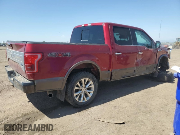2016 Ford F-150 XLT with VIN 1FTEW1EG0GFA63655, listed as a Copart auction lot 61683815 with 113,952 mi miles and Salvage title. Bid and sale history available at DreamBid. Image 3.
