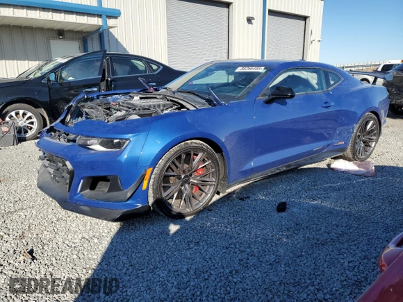 2021 Chevrolet Camaro ZL1 with VIN 1G1FK1R68M0122802, listed as a Copart auction lot 88266485 with 23,731 mi miles and Salvage Title. Bid and sale history available at carsss.com. Image 1.