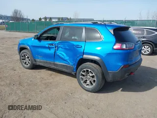 2021 Jeep Cherokee Trailhawk with VIN 1C4PJMBX4MD222987, listed as a IAAI auction lot 41771808 with 52,533 mi miles and . Bid and sale history available at DreamBid. Image 3.