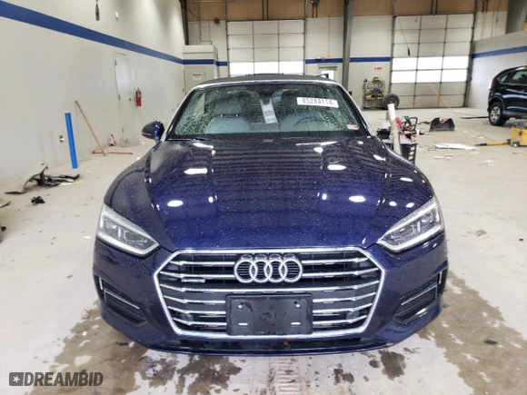2019 Audi A5 Cabriolet Premium Plus with VIN WAUYNGF58KN002811, listed as a Copart auction lot 85284114 with NaN miles and Salvage Title. Bid and sale history available at carsss.com. Image 5.