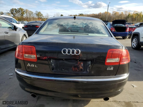 2007 Audi A8 L 4.2L with VIN WAUMV44E77N020000, listed as a Copart auction lot 45344295 with 170,440 mi miles and Non Repairable. Bid and sale history available at carsss.com. Image 6.
