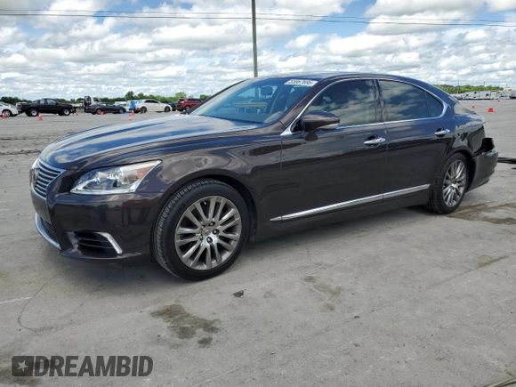 2015 Lexus LS 460 with VIN JTHBL5EF9F5136423, listed as a Copart auction lot 55967695 with 62,012 mi miles and Salvage title. Bid and sale history available at DreamBid. Image 1.