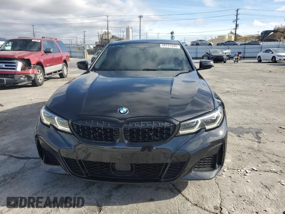 2022 BMW 3 Series M340i with VIN 3MW5U7J00N8C29838, listed as a Copart auction lot 44741545 with 37,733 mi miles and Salvage Title. Bid and sale history available at carsss.com. Image 5.