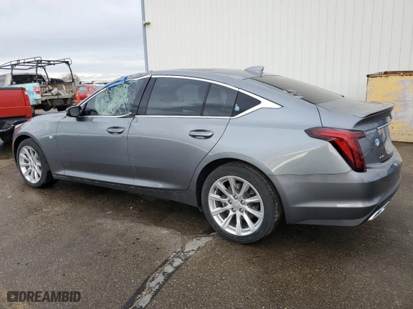 2020 Cadillac CT5 Luxury with VIN 1G6DX5RK7L0143632, listed as a Copart auction lot 85569764 with 18,005 mi miles and Salvage Title. Bid and sale history available at carsss.com. Image 2.