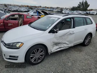2015 Volkswagen Golf SportWagen TDI S with VIN 3VWCA7AU0FM510596, listed as a Copart auction lot 44851065 with 98,858 mi miles and Salvage Title. Bid and sale history available at carsss.com. Image 1.