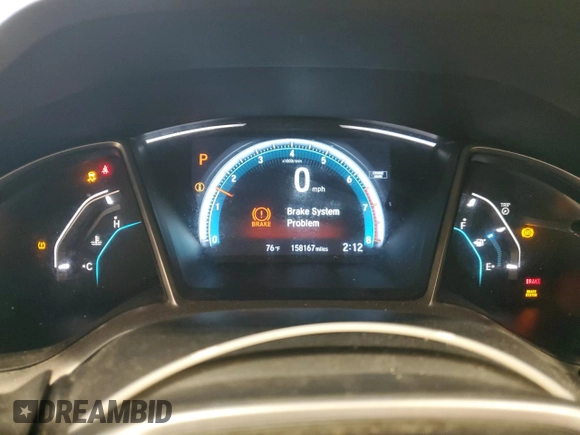 2016 Honda Civic EX-L with VIN 19XFC1F76GE036756, listed as a Copart auction lot 62067965 with 158,167 mi miles and Non repairable. Bid and sale history available at DreamBid. Image 9.