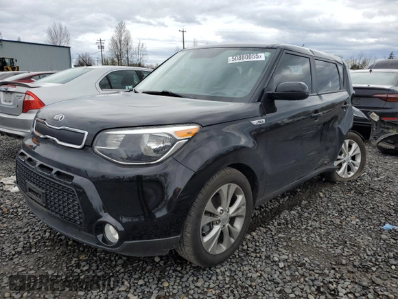 2016 Kia Soul + with VIN KNDJP3A53G7343074, listed as a Copart auction lot 50880055 with 59,611 mi miles and Salvage Title. Bid and sale history available at carsss.com. Image 1.