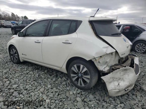 2014 Nissan LEAF SL with VIN 1N4AZ0CP1EC331815, listed as a Copart auction lot 49393085 with 76,817 mi miles and Salvage Title. Bid and sale history available at carsss.com. Image 2.