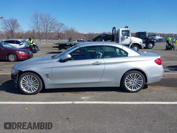 2015 BMW 4 Series 435i xDrive with VIN WBA3T7C50FPW79740, listed as a IAAI auction lot 41740148 with 90,205 mi miles and . Bid and sale history available at carsss.com. Image 14.