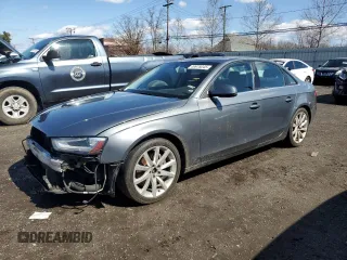 2013 Audi A4 Premium Plus with VIN WAUHFAFL8DN045654, listed as a Copart auction lot 49978045 with 154,273 mi miles and Salvage Title. Bid and sale history available at carsss.com. Image 1.
