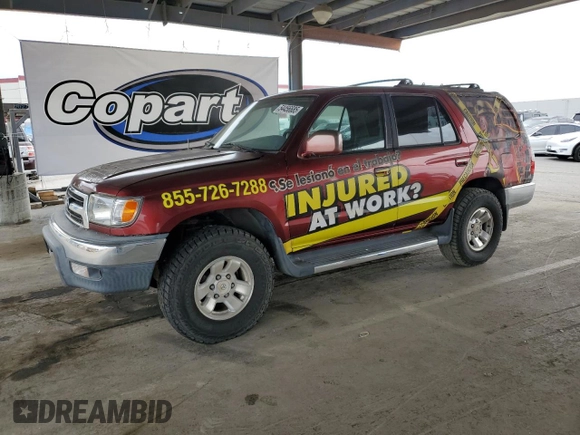2000 Toyota 4Runner SR5 с VIN JT3GN86R3Y0138412, выставлен на аукционе Copart как лот 54456685 с пробегом 163 248 миль миль и На запчасти • Non repairable. История ставок и продаж доступна на DreamBid. Изображение 1.