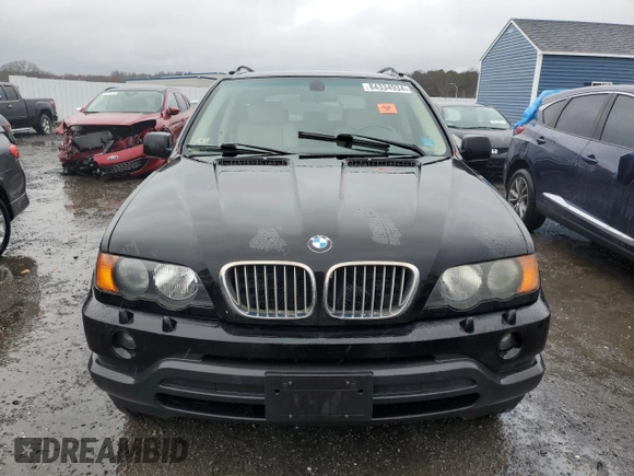 2001 BMW X5 4.4i with VIN WBAFB33581LH25620, listed as a Copart auction lot 84334934 with 0 mi miles and Clean Title. Bid and sale history available at carsss.com. Image 5.