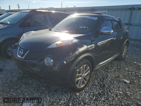 2012 Nissan Juke SL with VIN JN8AF5MRXCT104429, listed as a Copart auction lot 82559014 with Not Provided miles and Salvage Title. Bid and sale history available at carsss.com. Image 1.