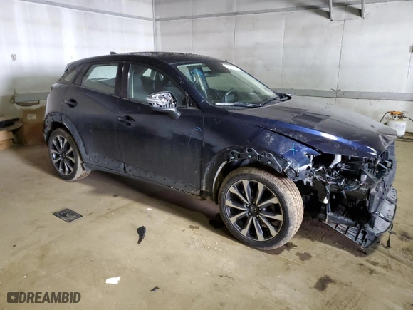 2019 Mazda CX-3 Grand Touring with VIN JM1DKFD7XK0449386, listed as a Copart auction lot 47181385 with 91,851 mi miles and Clean Title. Bid and sale history available at carsss.com. Image 4.