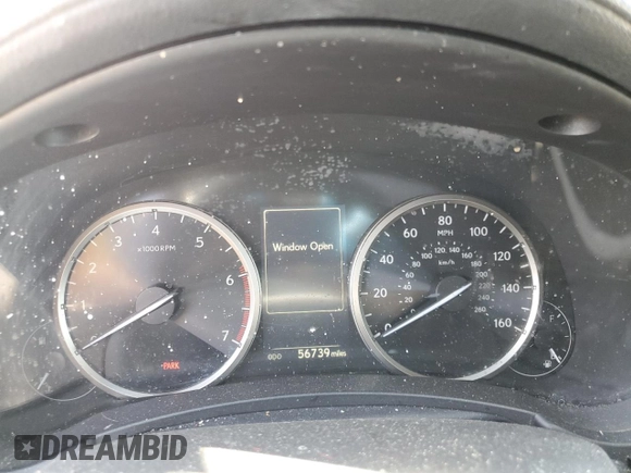 2019 Lexus NX with VIN JTJBARBZ5K2189772, listed as a Copart auction lot 53611175 with 56,739 mi miles and Salvage Title. Bid and sale history available at carsss.com. Image 9.