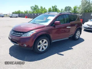 2006 Nissan Murano S z VIN JN8AZ08W66W506669, wystawiony jako IAAI lot #42467625 z przebiegiem 183 483 mil mil oraz . Historia ofert i sprzedaży dostępna na DreamBid. Obrazek 2.