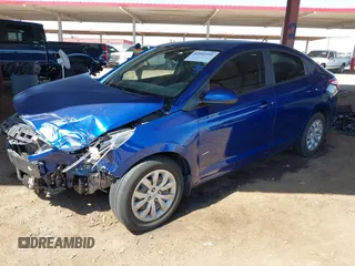 2019 Hyundai Accent SE with VIN 3KPC24A35KE049633, listed as a IAAI auction lot 42004181 with 74,920 mi miles. Bid and sale history available at carsss.com. Image 2.
