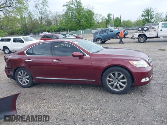2007 Lexus LS 460 with VIN JTHBL46F775003346, listed as a IAAI auction lot 42170792 with 98,626 mi miles. Bid and sale history available at carsss.com. Image 14.