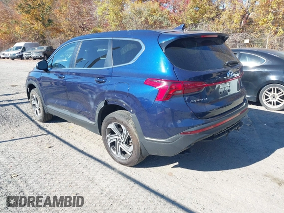2022 Hyundai Santa Fe SE with VIN 5NMS1DAJ5NH437424, listed as a IAAI auction lot 40666731 with 27,344 mi miles. Bid and sale history available at carsss.com. Image 3.