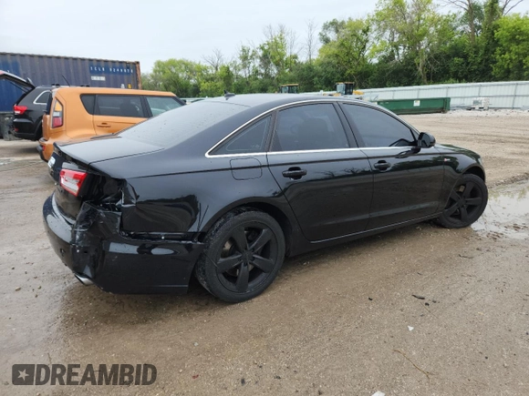 2012 Audi A6 Premium Plus with VIN WAUGGAFC9CN149299, listed as a Copart auction lot 61159115 with 114,782 mi miles and Non repairable. Bid and sale history available at DreamBid. Image 3.