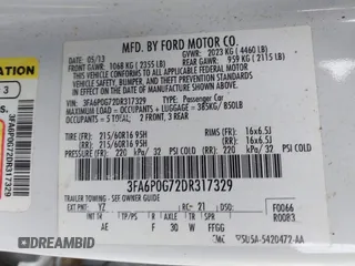 2013 Ford Fusion S with VIN 3FA6P0G72DR317329, listed as a IAAI auction lot 41345850 with 241,335 mi miles. Bid and sale history available at carsss.com. Image 9.