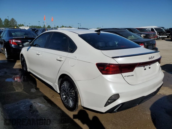2023 Kia Forte GT-Line with VIN 3KPF54ADXPE616794, listed as a Copart auction lot 54638594 with 20,727 mi miles and Salvage Title. Bid and sale history available at carsss.com. Image 2.