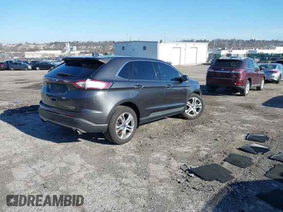 2018 Ford Edge Titanium with VIN 2FMPK4K99JBB19494, listed as a IAAI auction lot 41759517 with 87,039 mi miles. Bid and sale history available at carsss.com. Image 4.