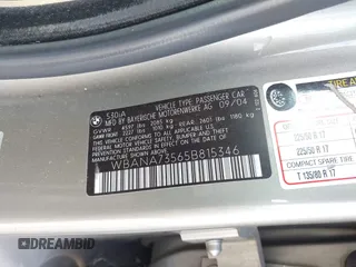 2005 BMW 5 Series 530i with VIN WBANA73565B815346, listed as a IAAI auction lot 41710391 with 167,962 mi miles and . Bid and sale history available at DreamBid. Image 9.