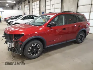 2019 Nissan Pathfinder SL z VIN 5N1DR2MM0KC613457, wystawiony jako Copart lot #53318145 z przebiegiem 57 446 mil mil oraz Szkoda całkowita • Salvage title. Historia ofert i sprzedaży dostępna na DreamBid. Obrazek 1.
