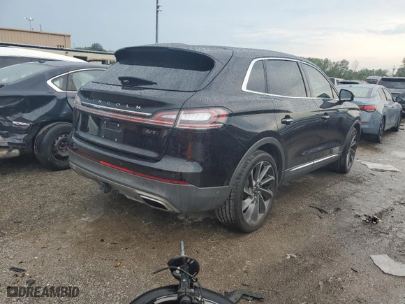 2019 Lincoln Nautilus Reserve with VIN 2LMPJ6LP0KBL21979, listed as a Copart auction lot 66801724 with 94,603 mi miles and Salvage Title. Bid and sale history available at carsss.com. Image 3.