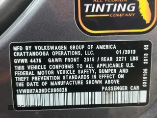 2013 Volkswagen Passat SE with VIN 1VWBH7A38DC086825, listed as a Copart auction lot 49668035 with 119,005 mi miles and Salvage title. Bid and sale history available at DreamBid. Image 12.