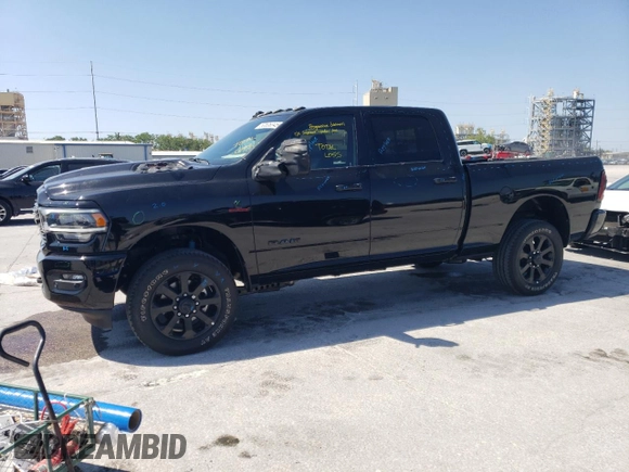 2024 Ram 2500 Laramie with VIN 3C6UR5FLXRG364108, listed as a Copart auction lot 53536345 with 1,990 mi miles and Salvage title. Bid and sale history available at DreamBid. Image 1.