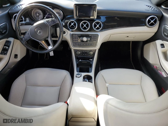 2014 Mercedes-Benz CLA-Class CLA 250 with VIN WDDSJ4EB1EN127119, listed as a Copart auction lot 45369175 with 127,280 mi miles and Salvage Title. Bid and sale history available at carsss.com. Image 8.