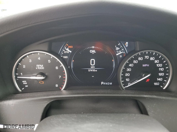 2017 Cadillac CT6 Luxury AWD with VIN 1G6KD5RS3HU163957, listed as a Copart auction lot 74380684 with 57,418 mi miles and Salvage Title. Bid and sale history available at carsss.com. Image 9.