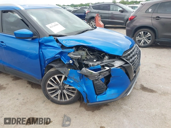 2023 Nissan Kicks SV with VIN 3N1CP5CV3PL554999, listed as a IAAI auction lot 42124980 with 19,963 mi miles and . Bid and sale history available at DreamBid. Image 6.