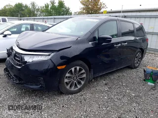 2023 Honda Odyssey EX-L with VIN 5FNRL6H66PB060032, listed as a Copart auction lot 72218364 with Not Provided miles and Salvage Title. Bid and sale history available at carsss.com. Image 1.