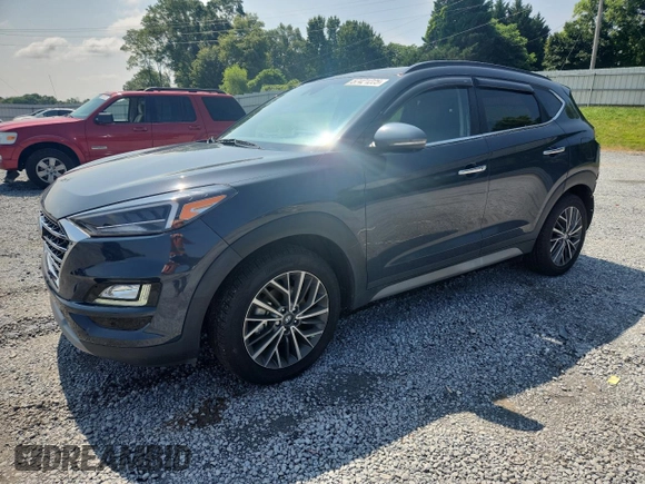 2021 Hyundai Tucson Ultimate with VIN KM8J33AL9MU343048, listed as a Copart auction lot 57421225 with 43,322 mi miles and Salvage title. Bid and sale history available at DreamBid. Image 1.