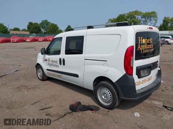 2017 Ram ProMaster City Cargo Tradesman with VIN ZFBERFAB2H6G64040, listed as a IAAI auction lot 42416318 with 140,794 mi miles and . Bid and sale history available at DreamBid. Image 1.